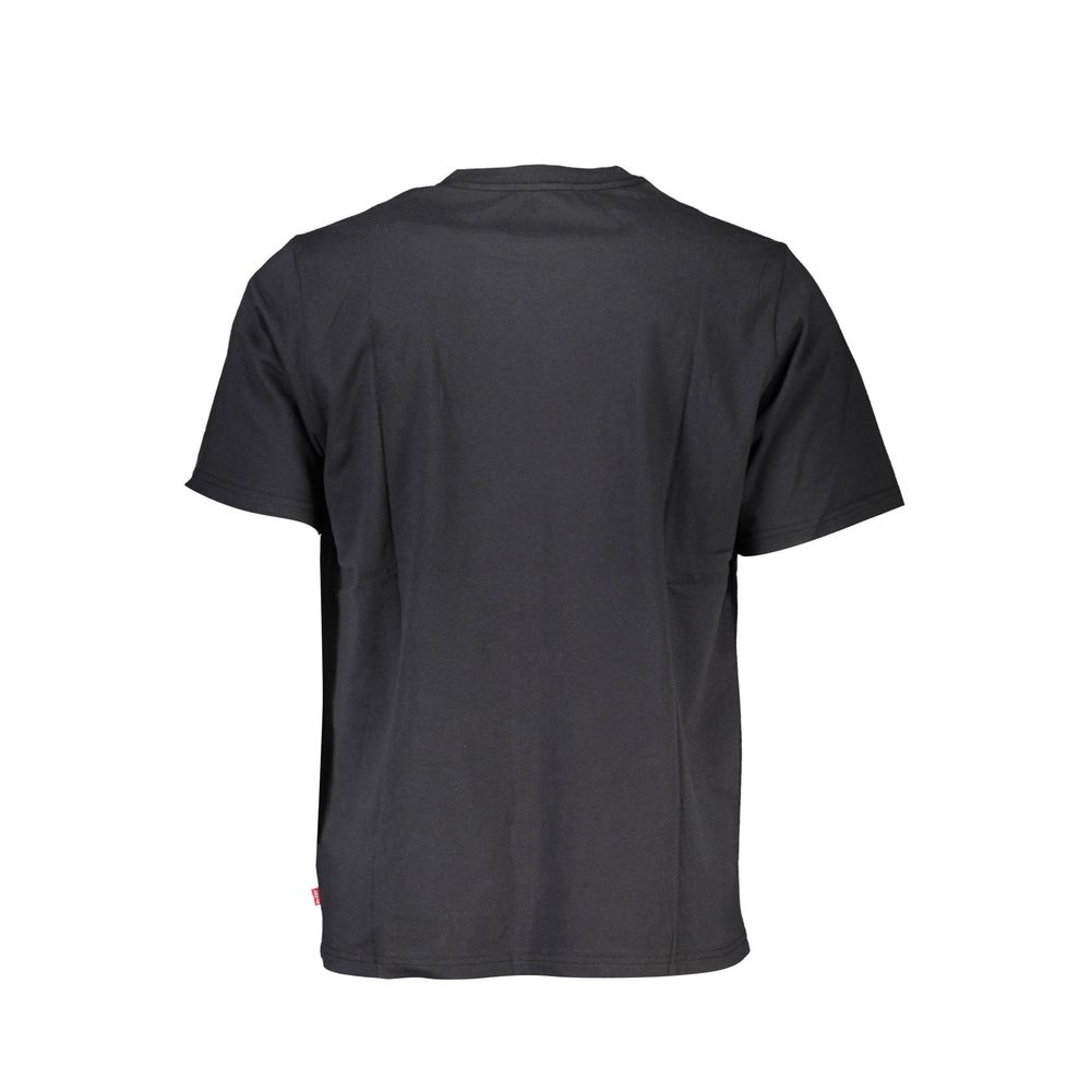 Black Cotton Mens T-Shirt