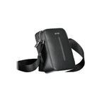 Black Polyester Men's Shoulder Bag