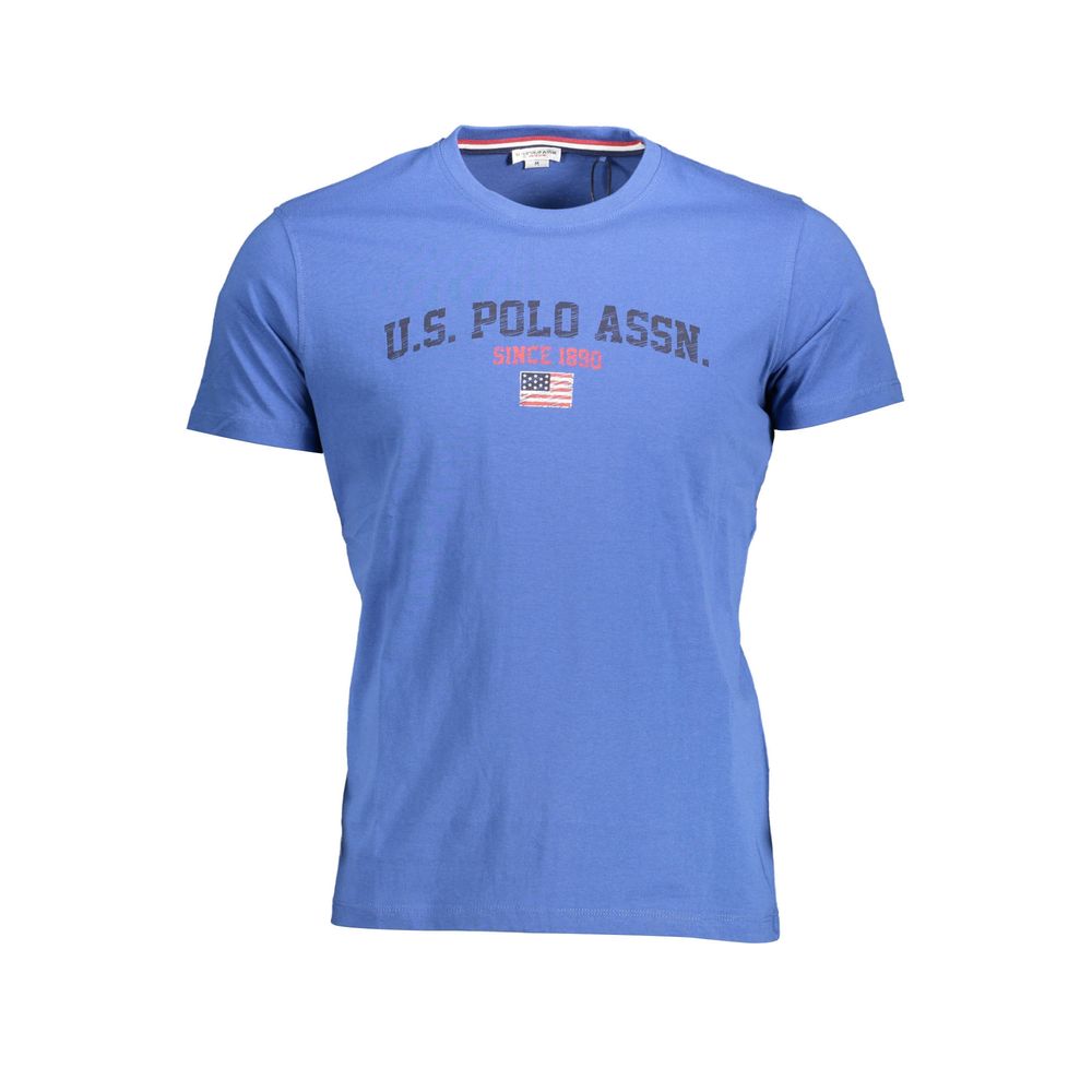 Blue Cotton Men's T-Shirt