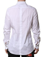 White Cotton GOLD Long Sleeves Formal Shirt