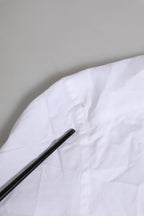 White Cotton GOLD Long Sleeves Formal Shirt