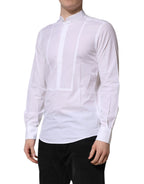 White Cotton Slim Long Sleeves Formal Shirt