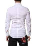 White GOLD Long Sleeves Dress Formal Shirt