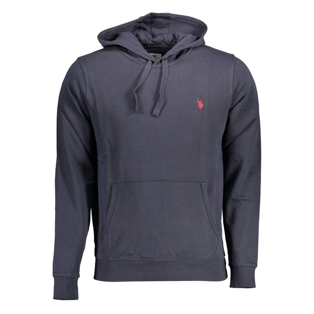 Blue Cotton Men Sweatshirt