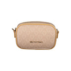 Beige Polyurethane Women Shoulder Bag