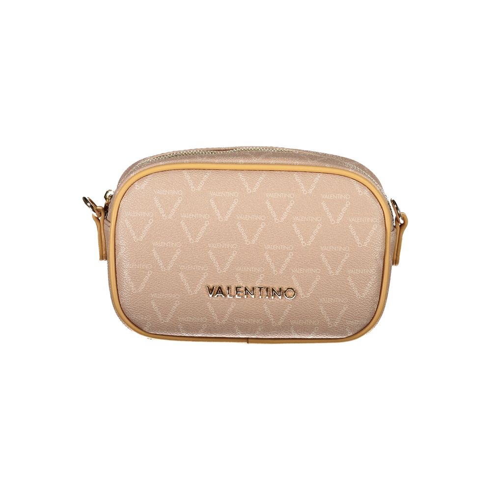 Beige Polyurethane Women Shoulder Bag