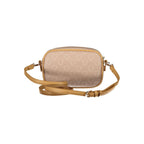 Beige Polyurethane Women Shoulder Bag