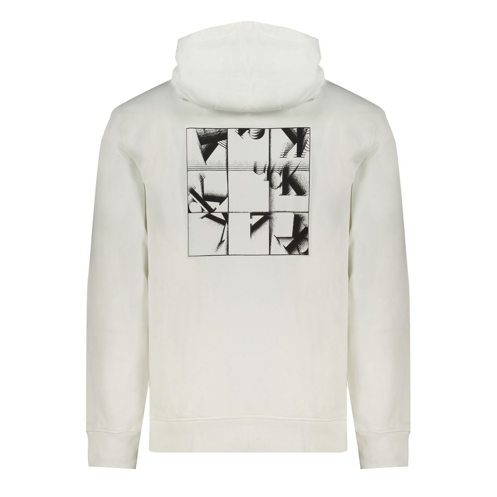 White Cotton Men's Sweatshirt