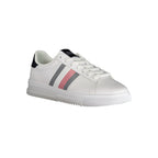 White Polyurethane Men Sneaker