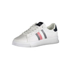White Polyurethane Men Sneaker