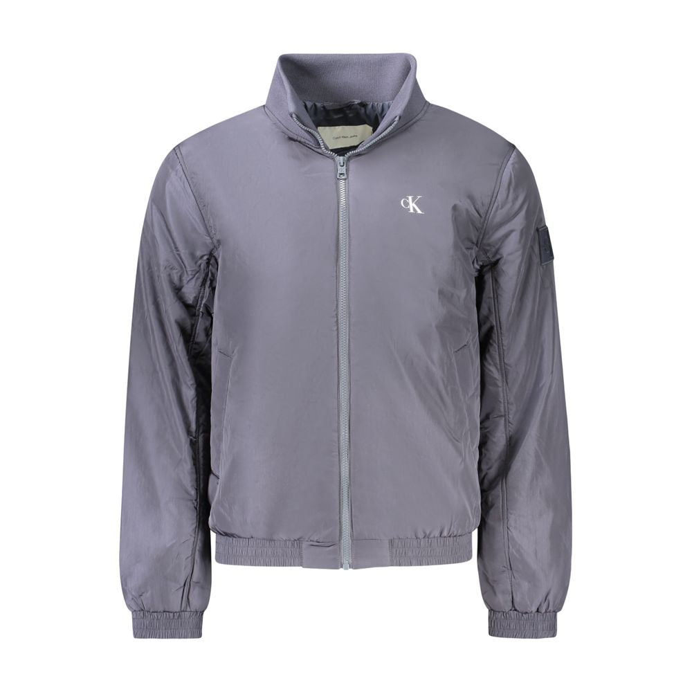 Blue Polyamide Men's Jacket