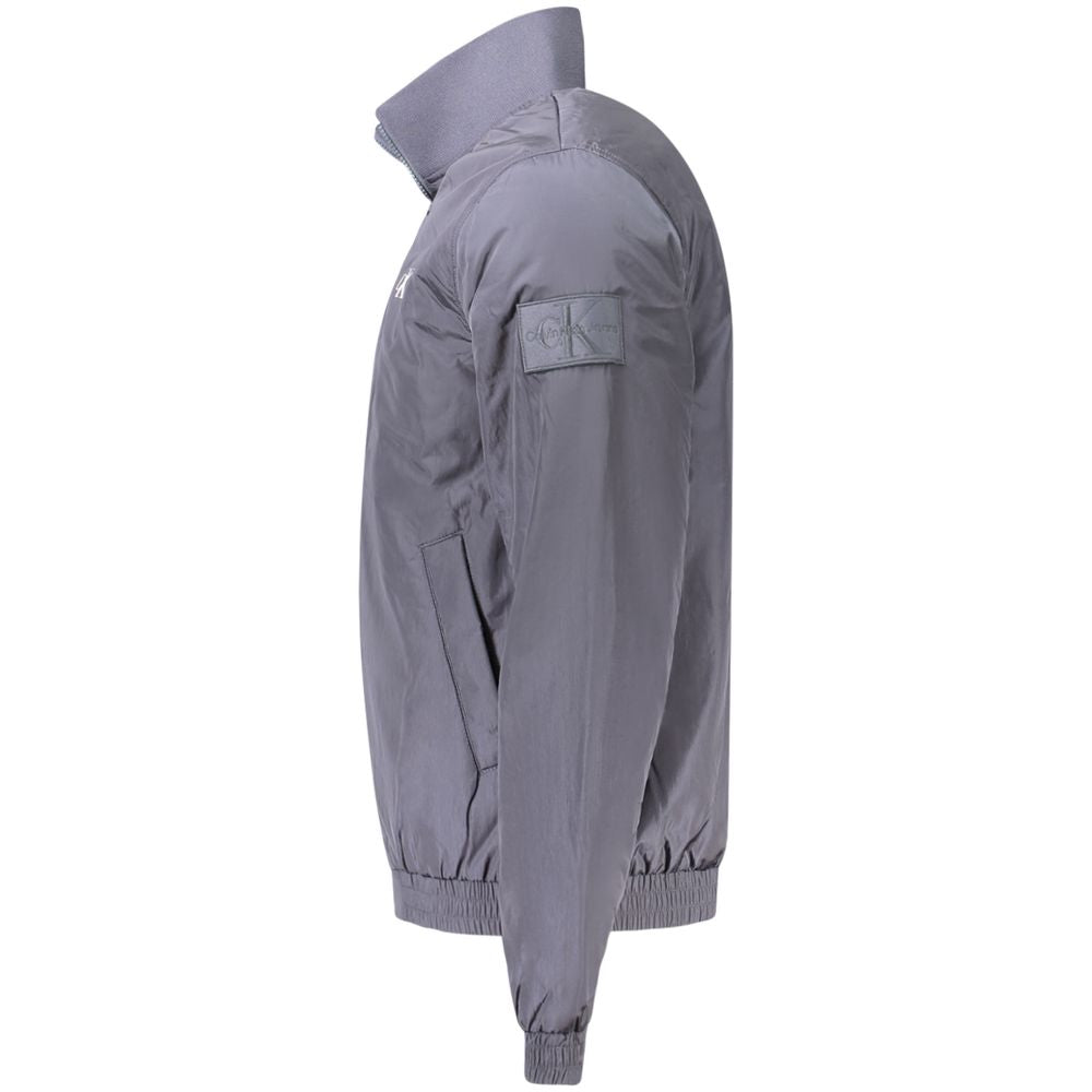 Blue Polyamide Men's Jacket