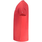 Red Cotton Men T-Shirt