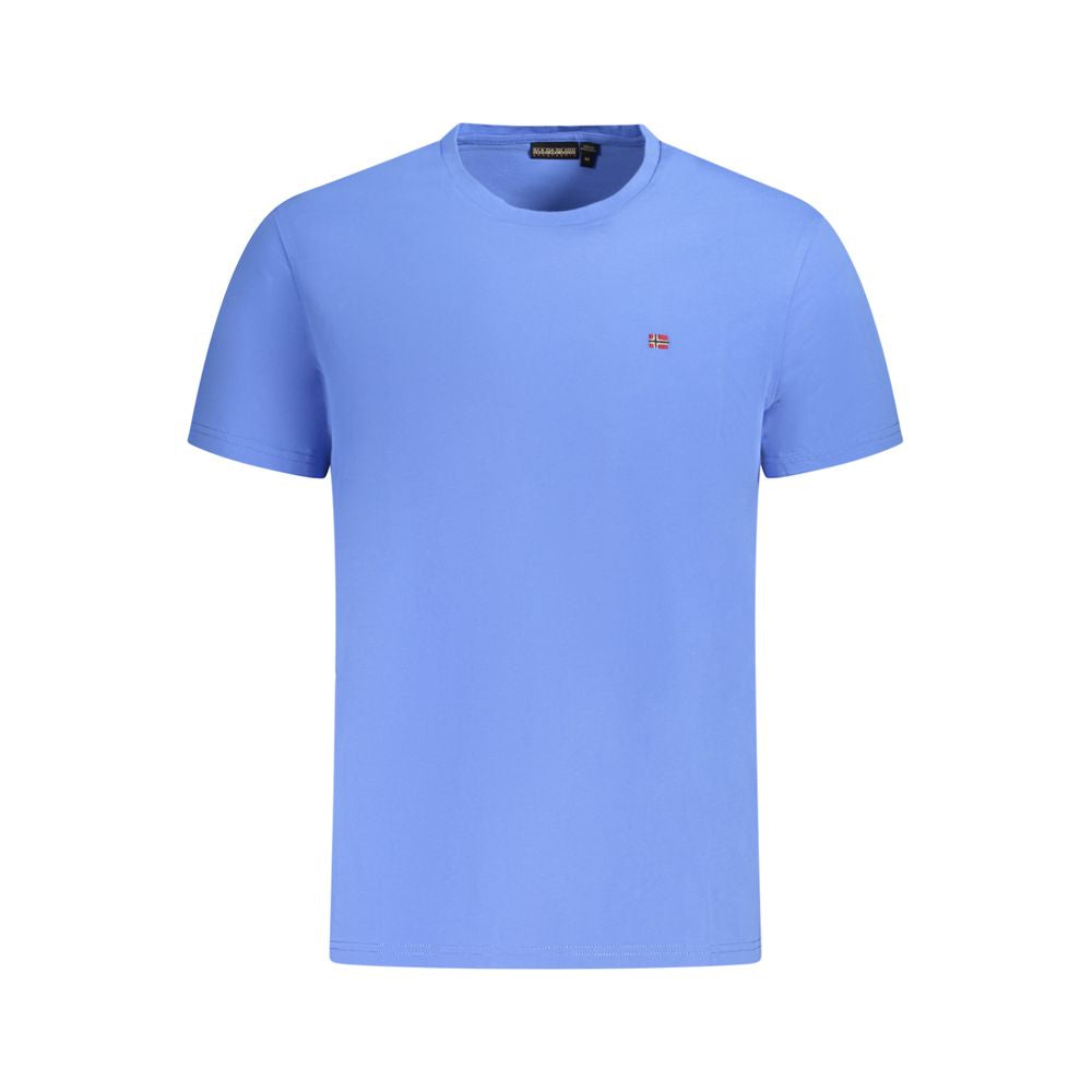 Blue Cotton Men's T-Shirt