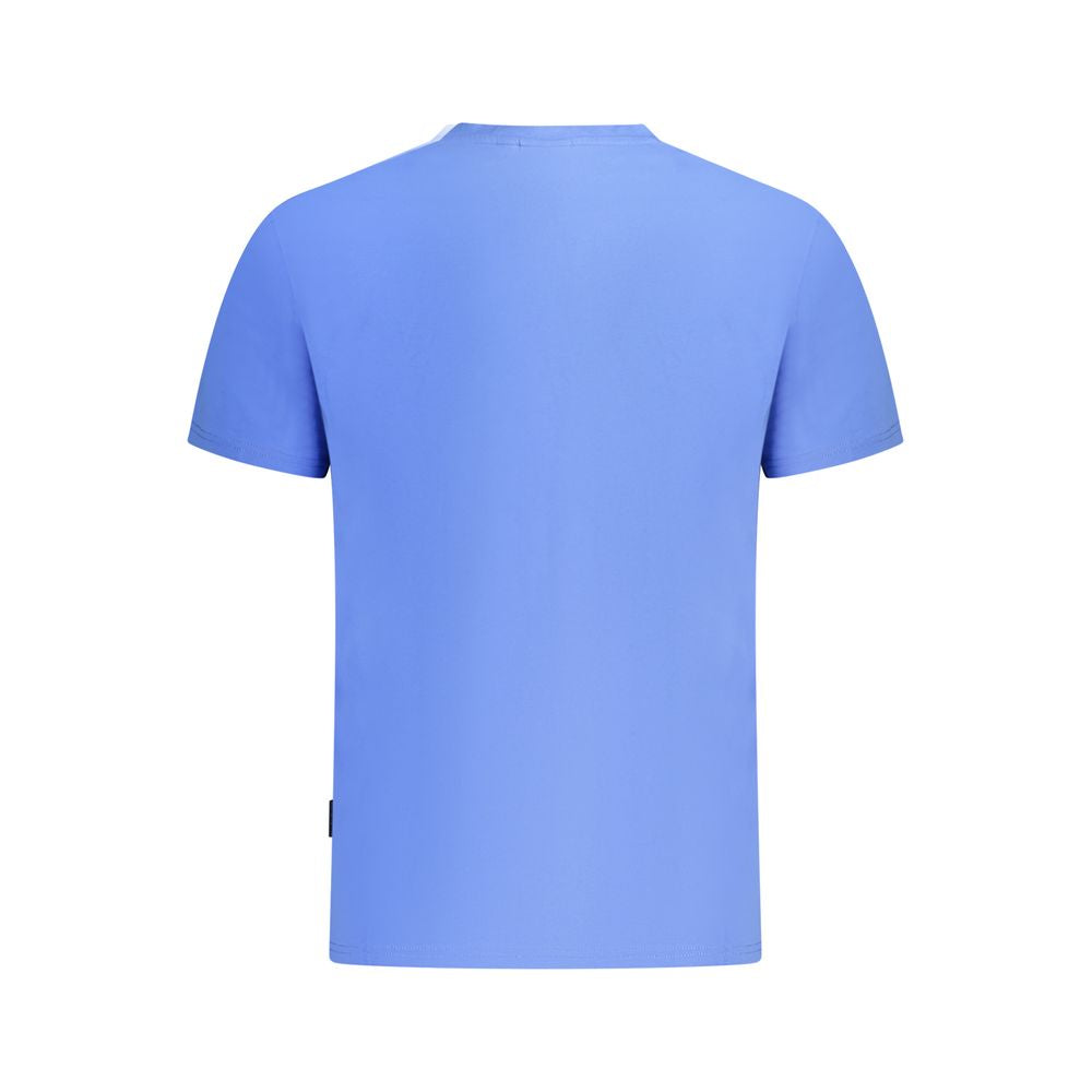 Blue Cotton Men's T-Shirt