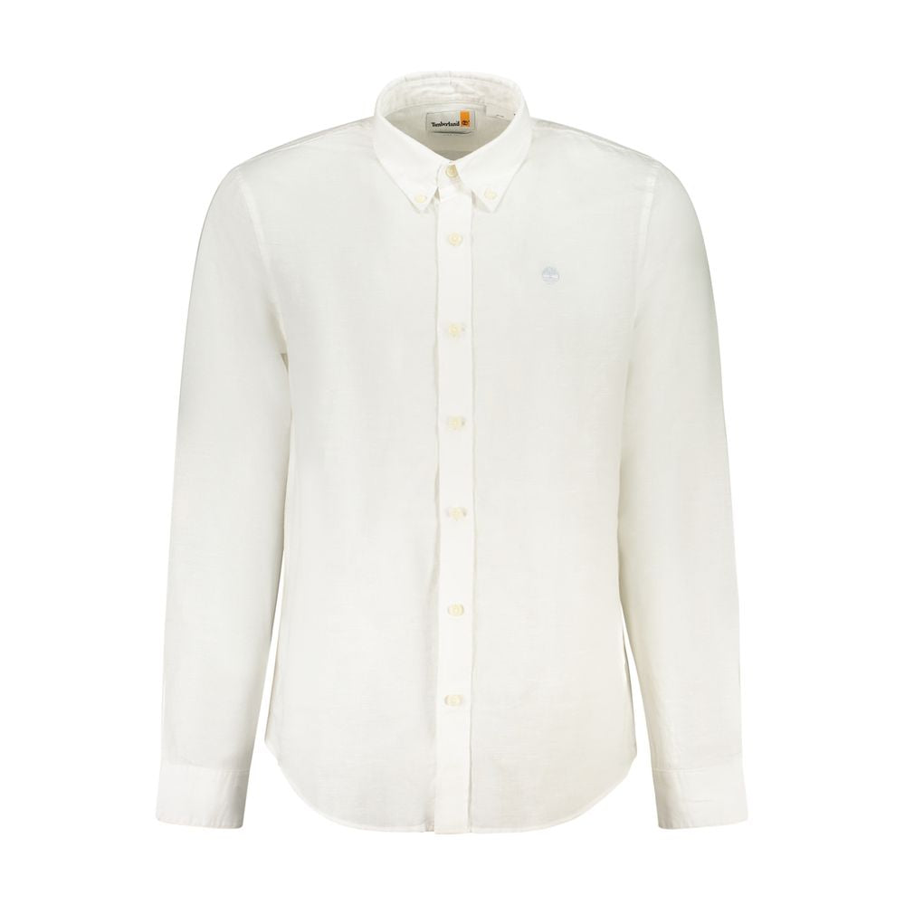 White Linen Men's Shirt