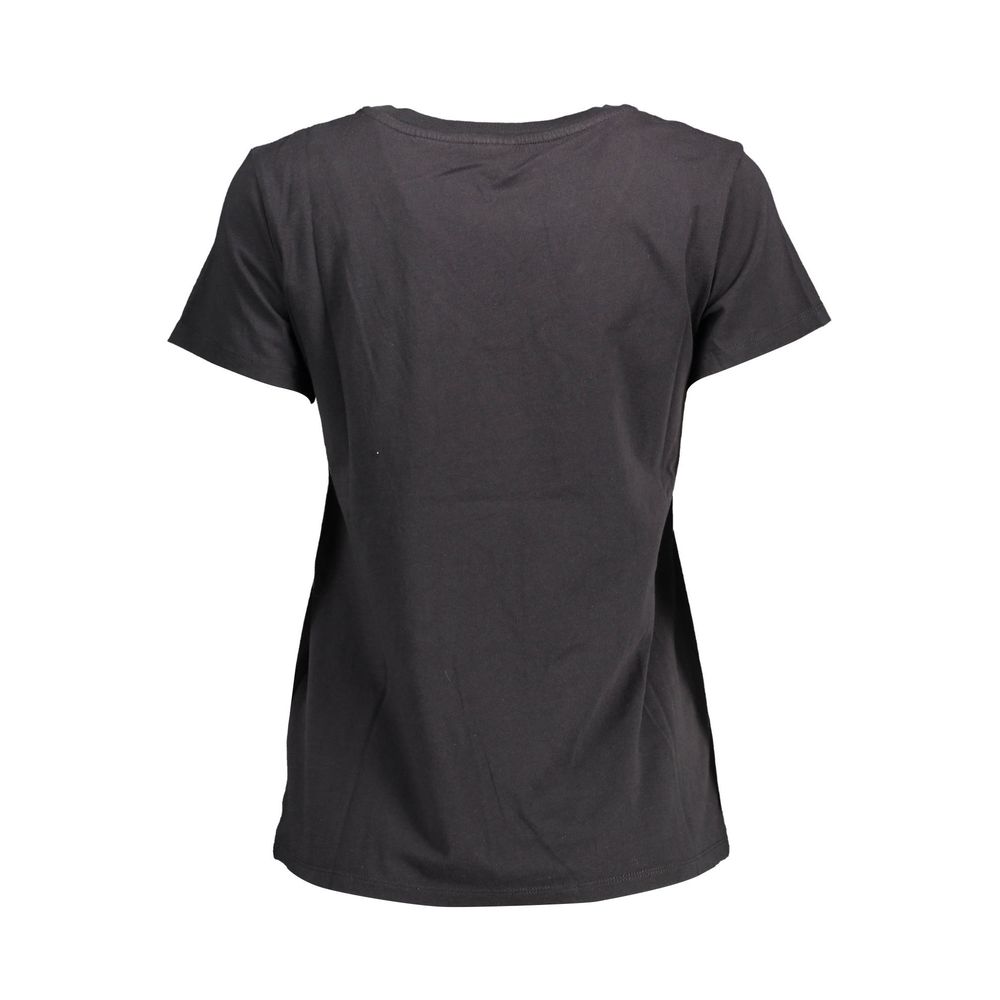 Black Organic Cotton Women T-Shirt