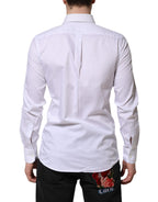 White Stripes Cotton Long Sleeve Formal Shirt