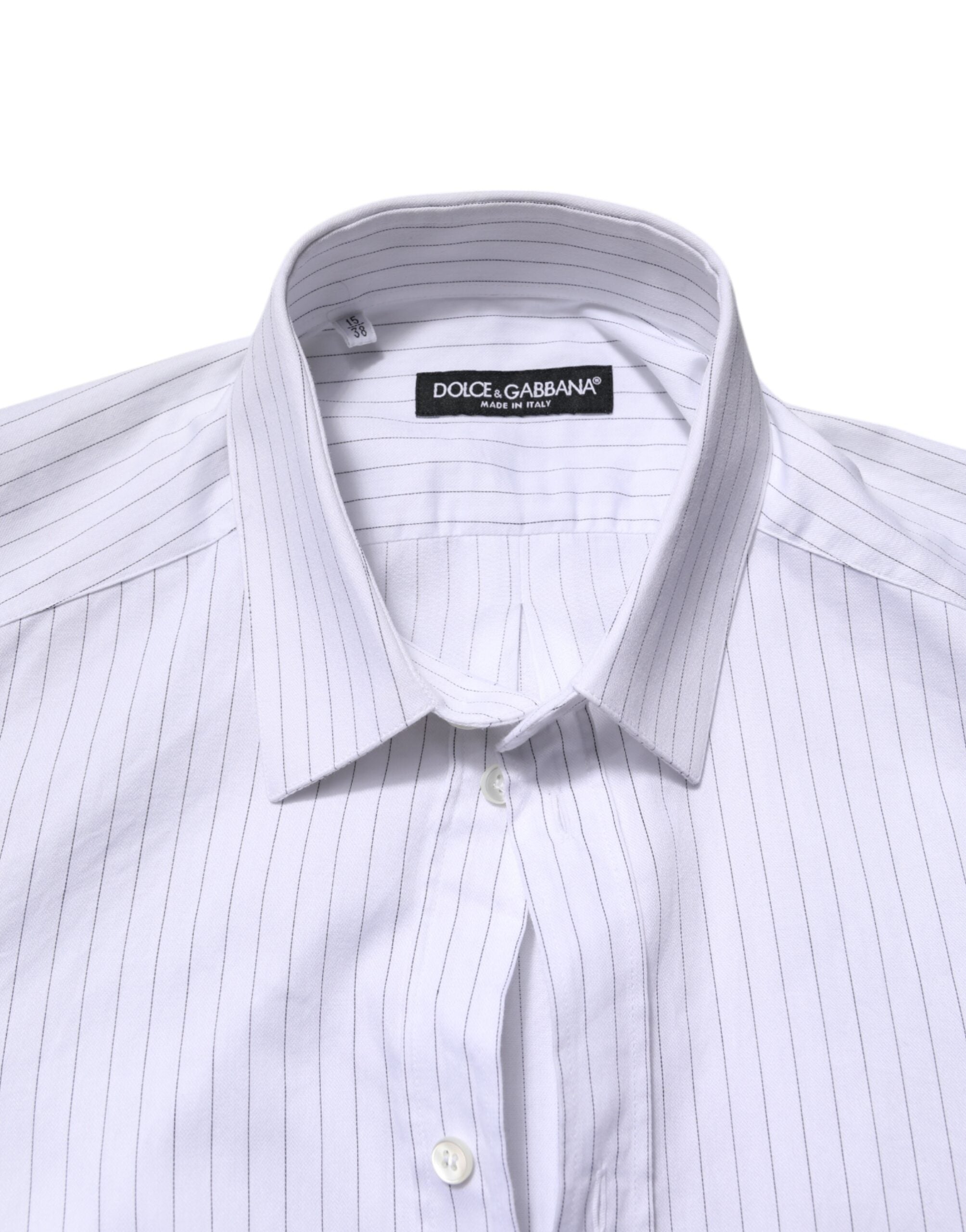 White Stripes Cotton Long Sleeve Formal Shirt