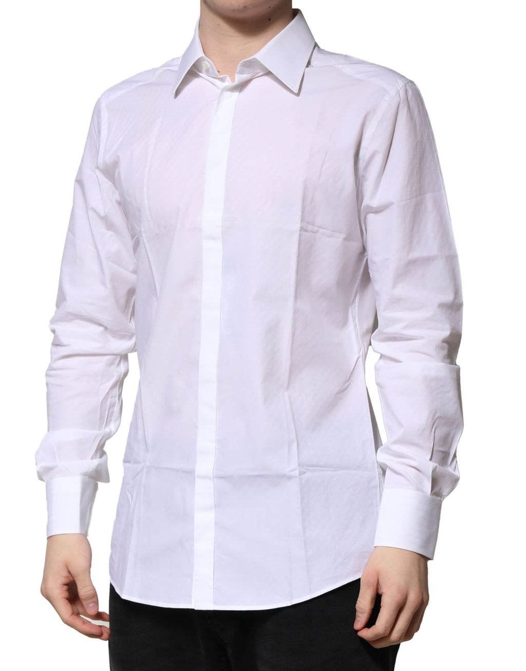 White GOLD Cotton Long Sleeves Men Formal Shirt