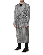 Multicolor Floral Robe Coat Wrap Jacket