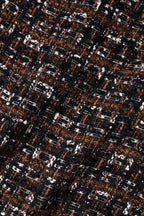 Multicolor Sleeveless Mini Tweed A-line Dress