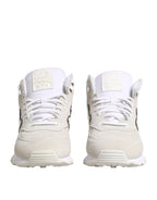 Off White Suede Sneakers Shoes