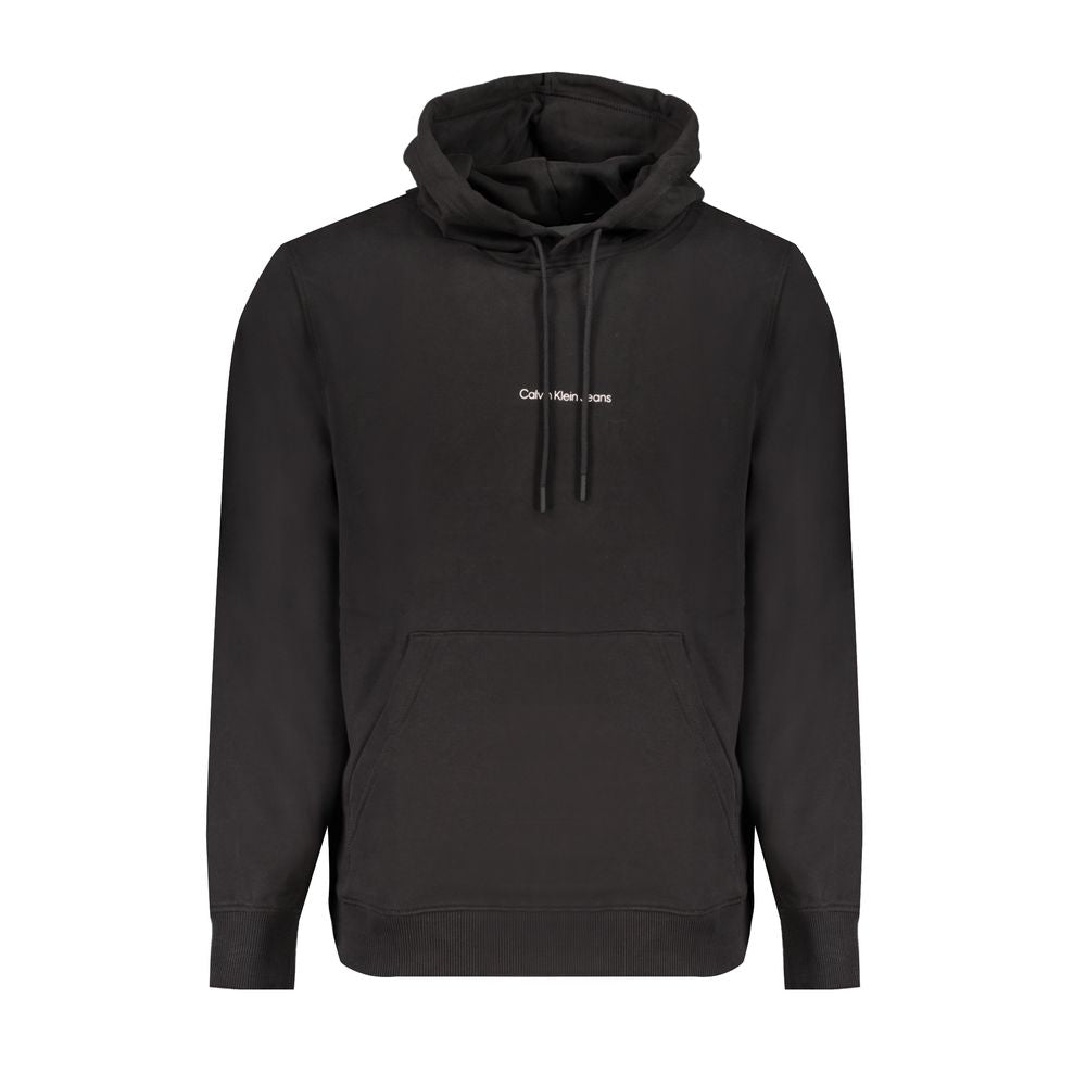 Black Cotton Men's Sweatshirt