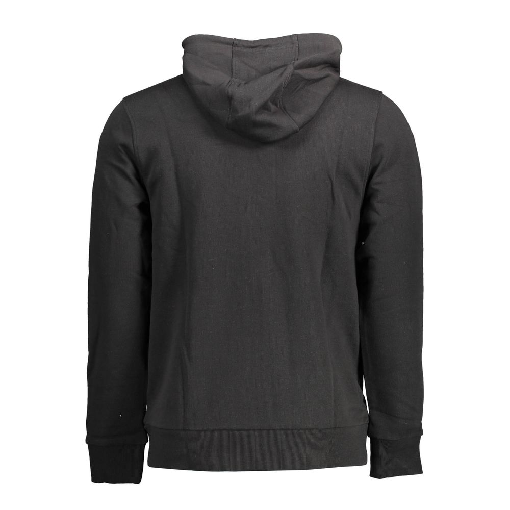 Black Cotton Men's Hoodie