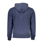 Blue Cotton Men's Hooded Sweater