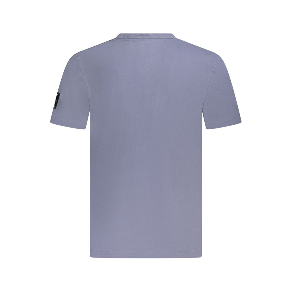 Blue Cotton Men's T-Shirt