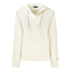 White Cotton Women's Hooded Sweatshirt