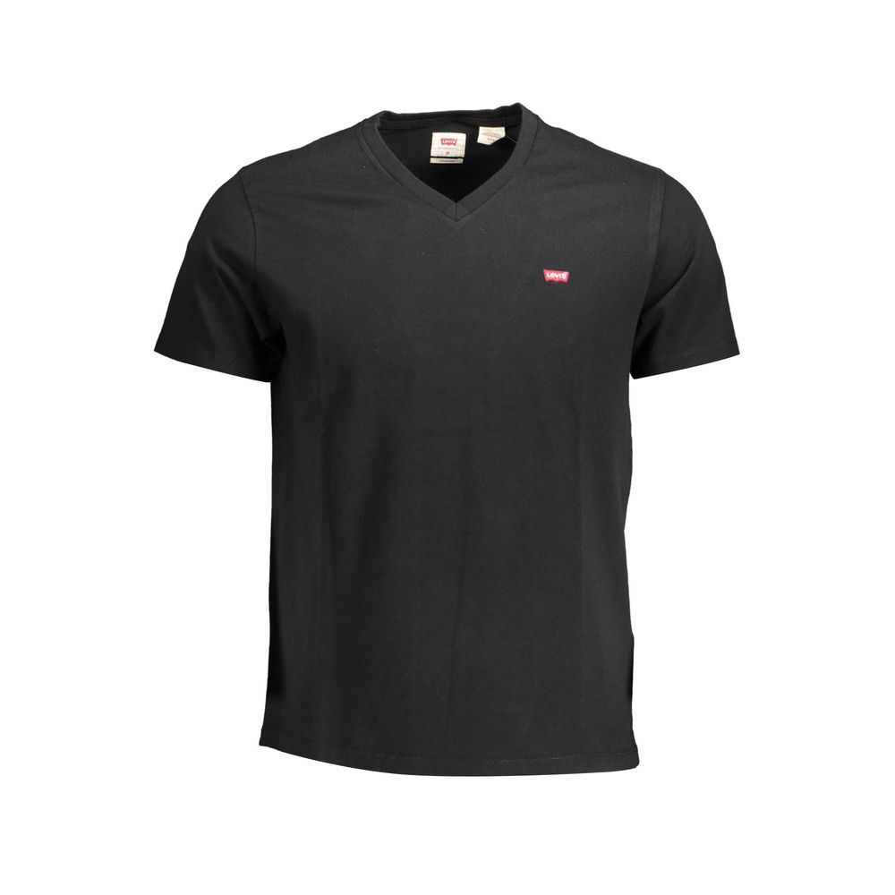 Black Cotton Men's T-Shirt