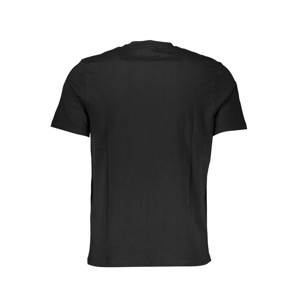 Black Cotton Men T-Shirt