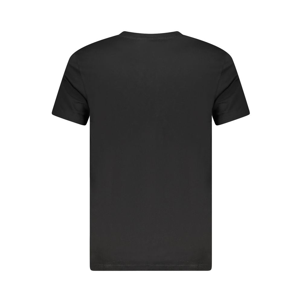 Black Cotton Men's T-Shirt