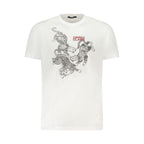 White Cotton Men T-Shirt