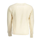 Beige Cotton Men Sweatshirt