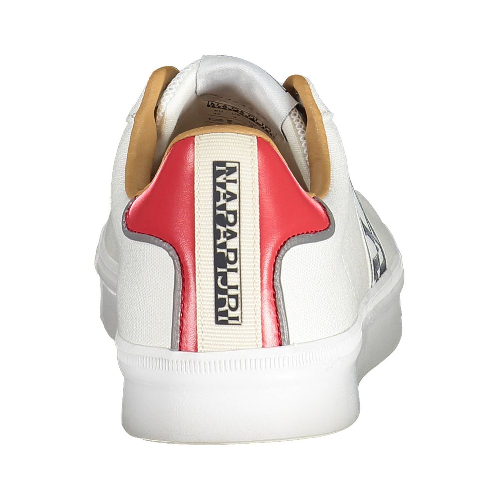 Bianco Polyester Men Sneaker