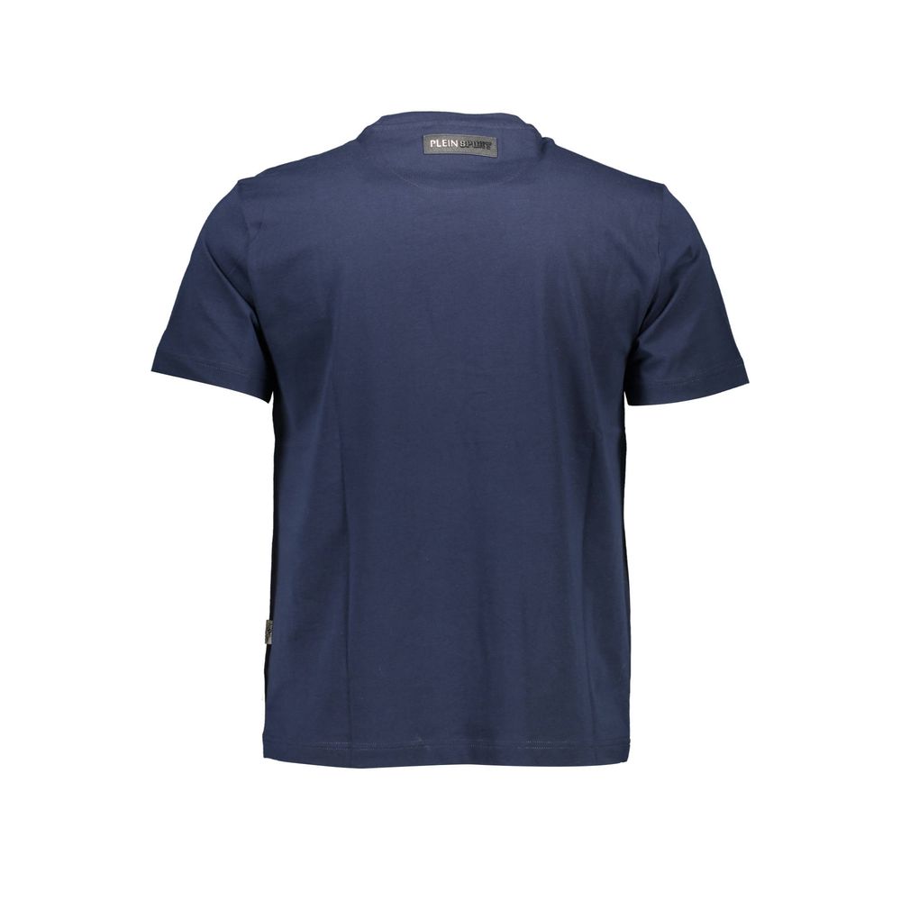 Blue Cotton Men's T-Shirt