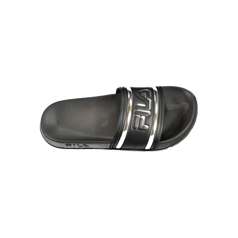 Black Polyurethane Women's Slipper