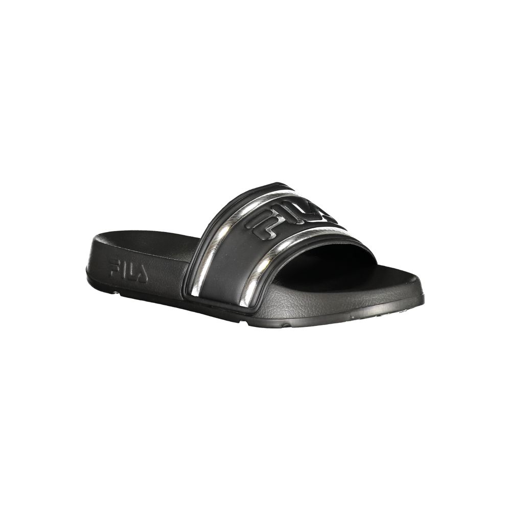 Black Polyurethane Women's Slipper
