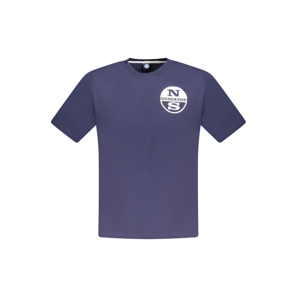 Blue Cotton Men's T-Shirt