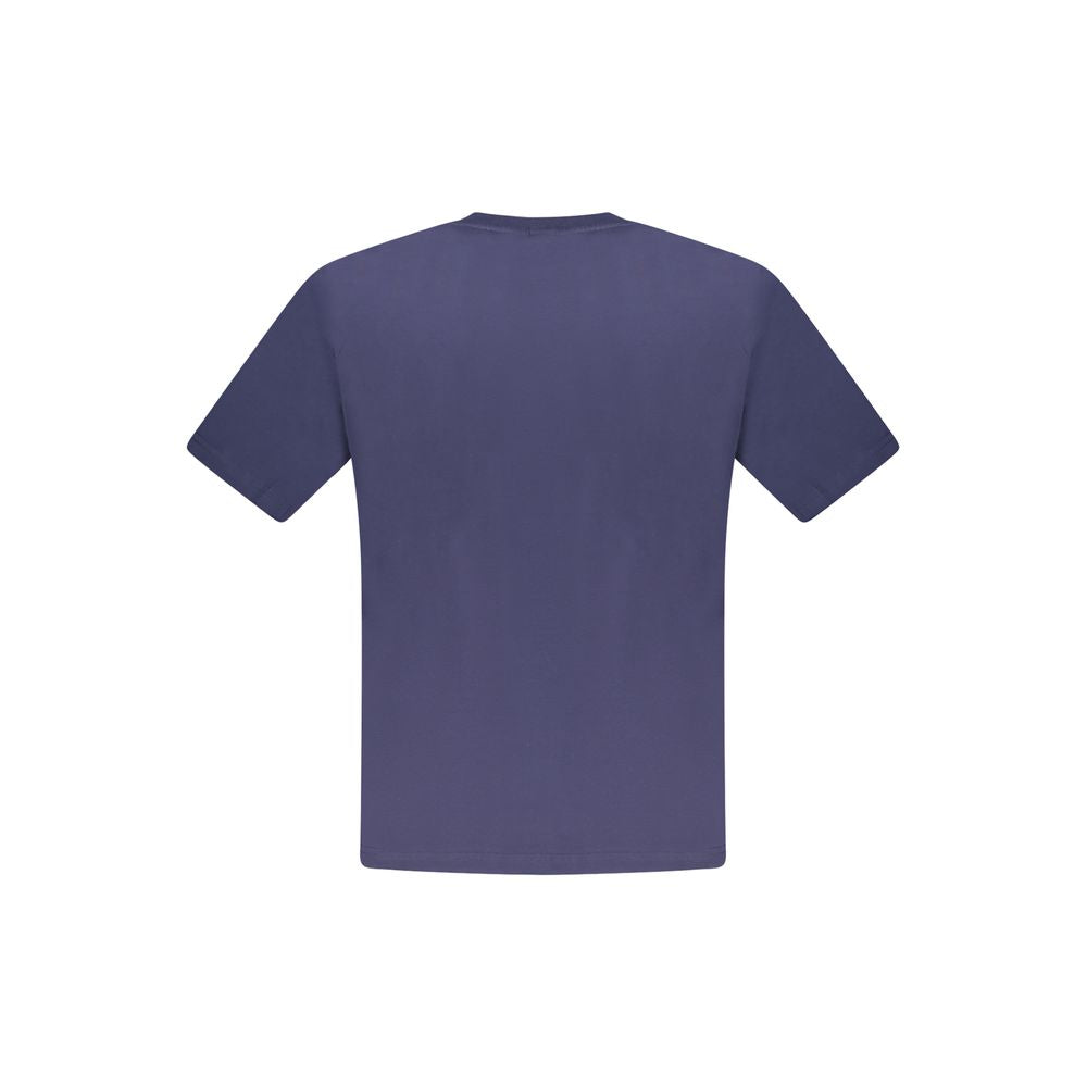 Blue Cotton Men's T-Shirt