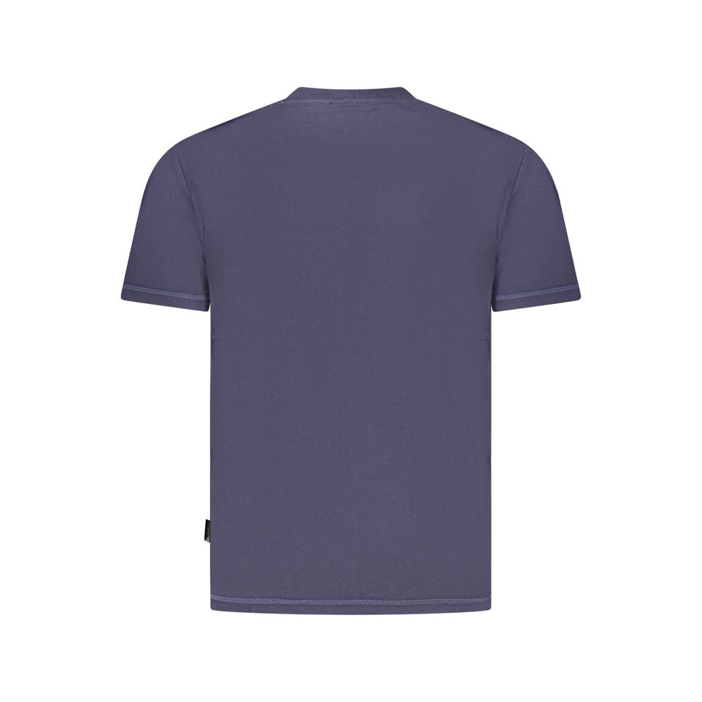 Blu Cotton Men T-Shirt