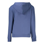 Blue Cotton Women Sweatshirt
