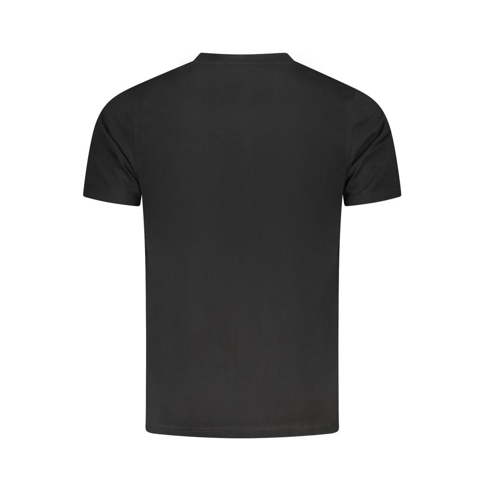 Black Cotton Men's T-Shirt