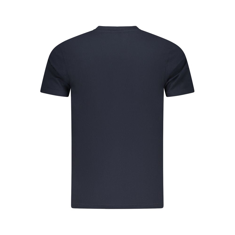 Blue Cotton Men's T-Shirt