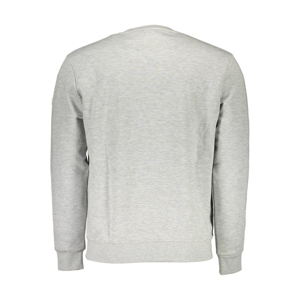 Gray Cotton Men Sweatshirt