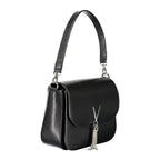 Black Polyurethane Women Handbag