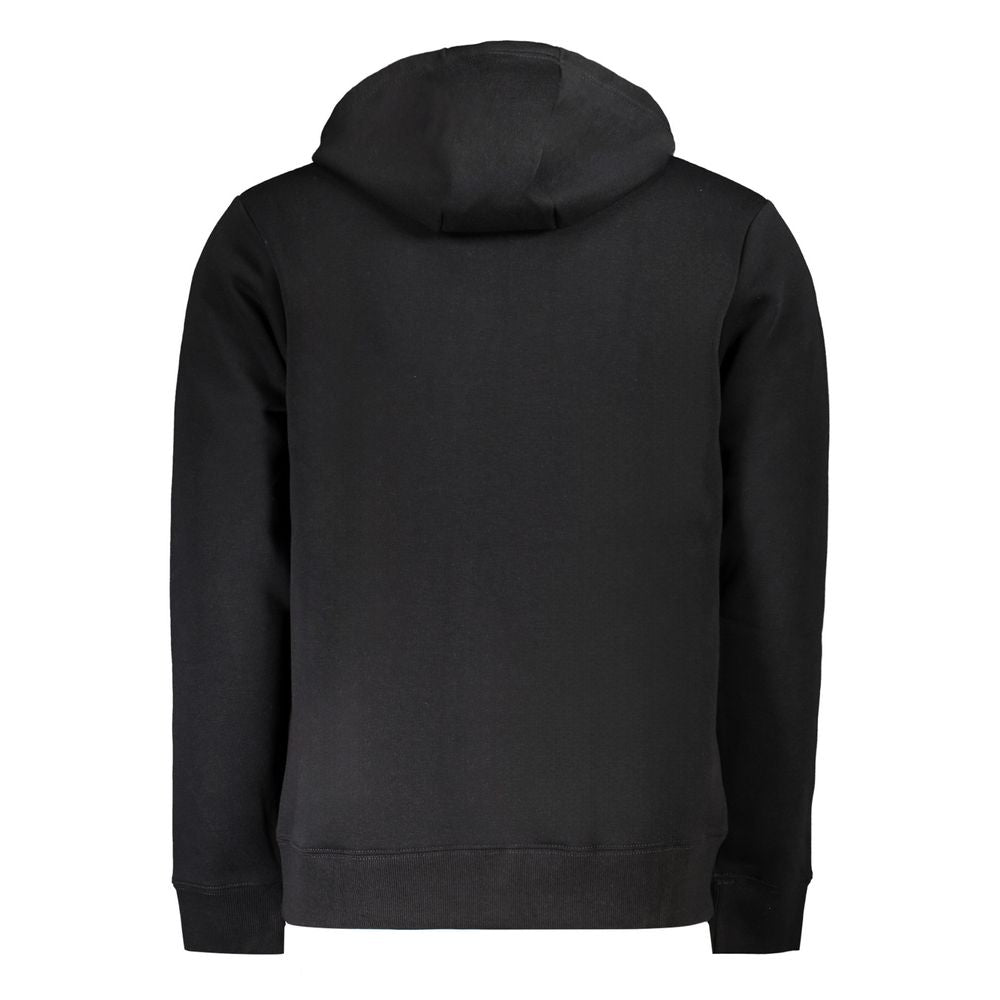 Black Cotton Men's Hoodie